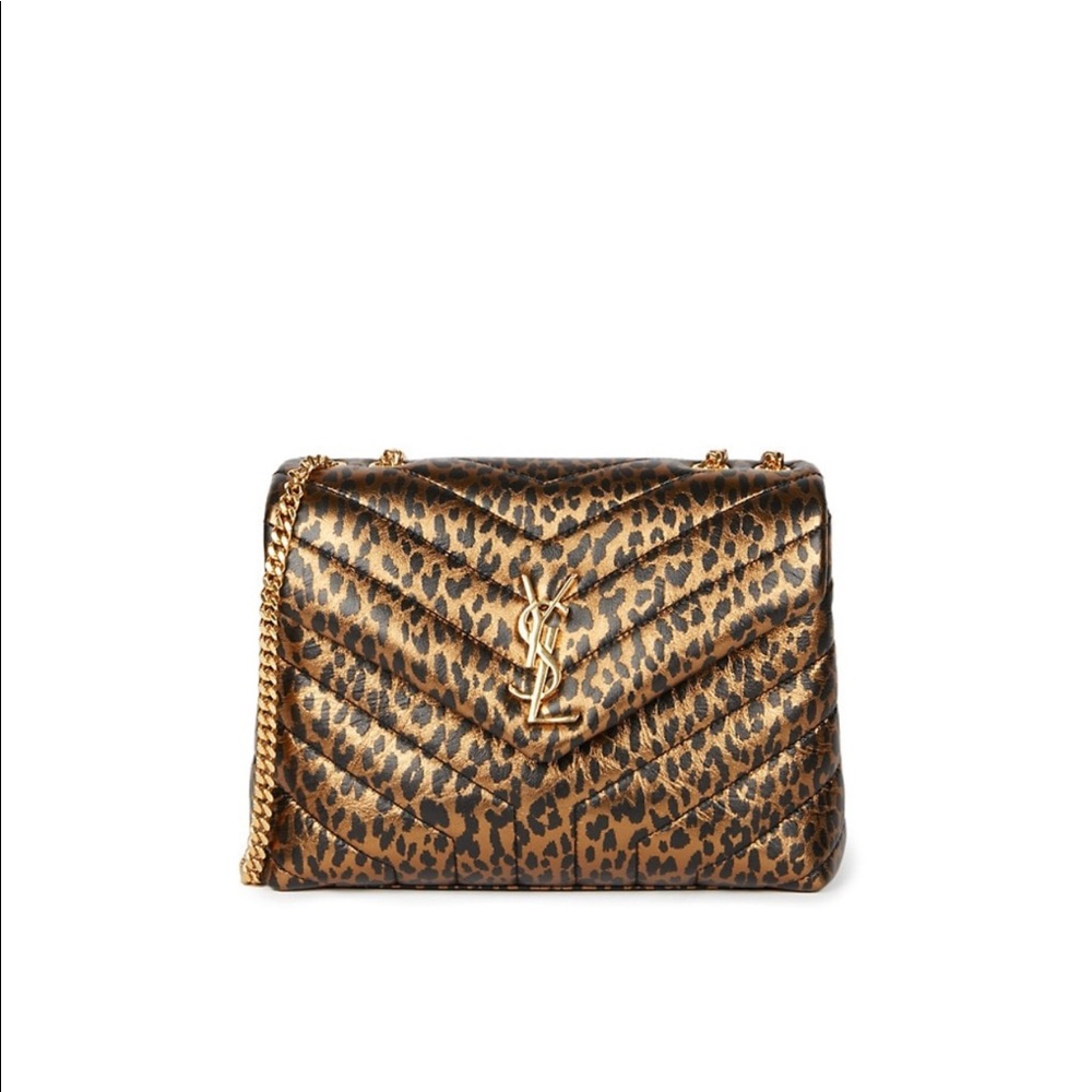 YSL Loulou AnimalPrint Matelassé Leather Crossbody
